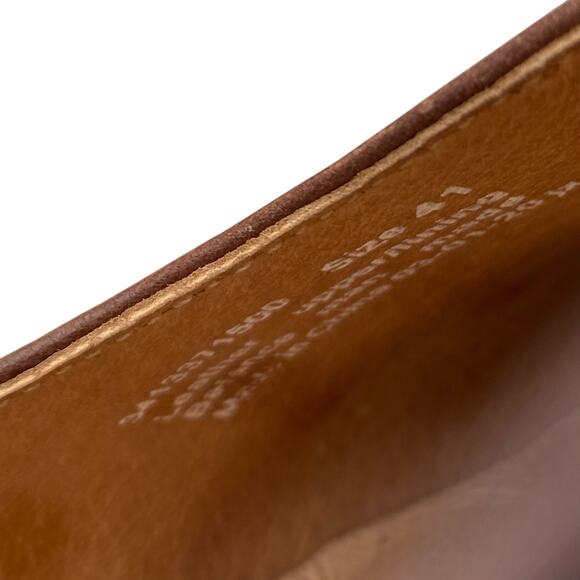 Dansko Taci Brown Leather Mary Jane Wedge Clogs EU 41 US 11 Cottage Boho Neutral - Picture 12 of 15